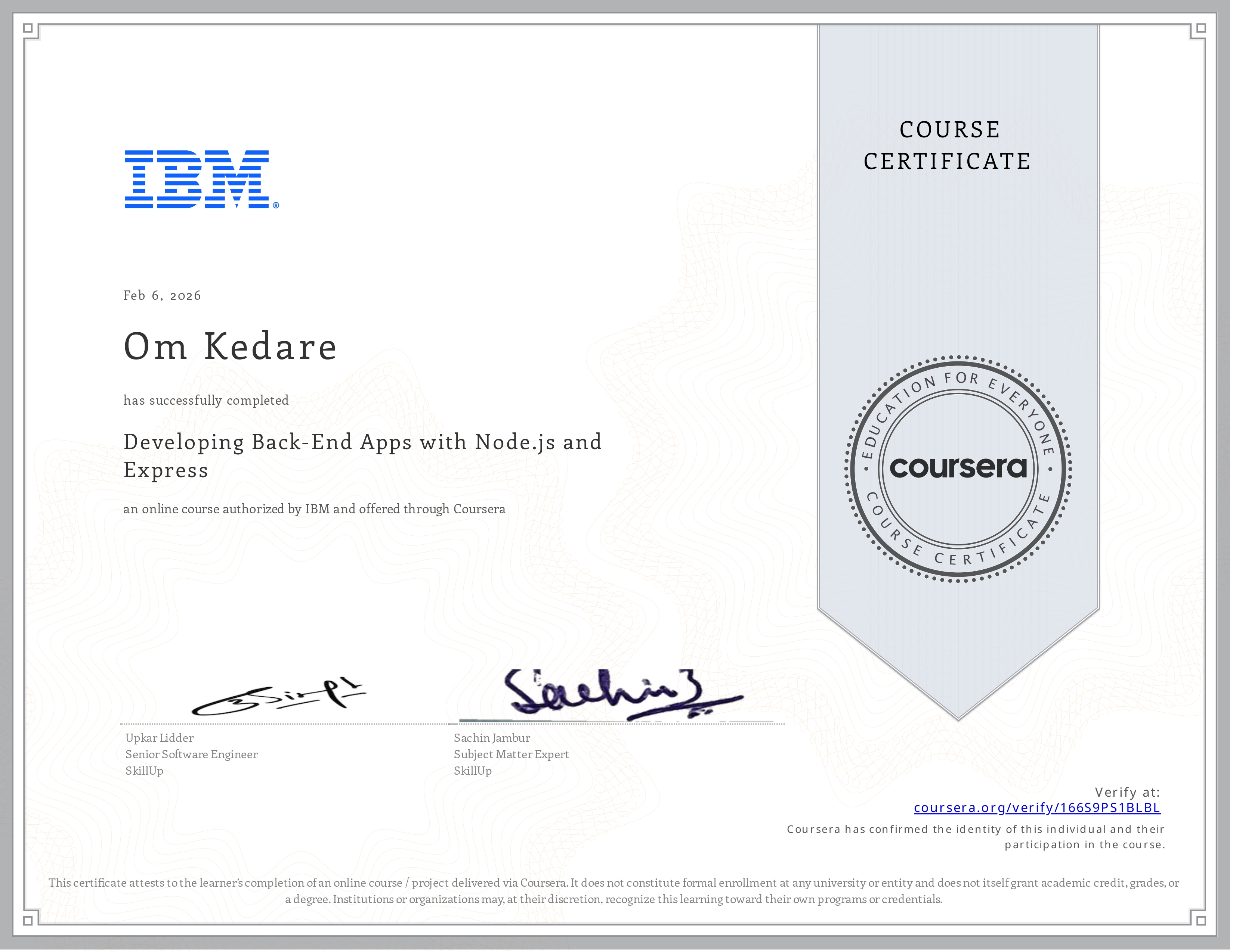 Developing Back-End Apps with Node.js and Express